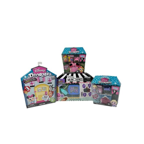 Disney Doorables And Munchlings Figures & Playsets Bundle Lot Of 4 - Picture 1 of 16